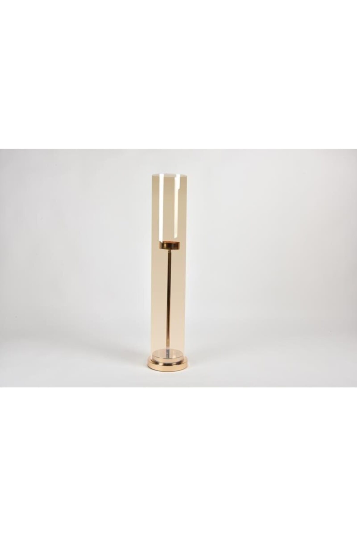 Seta Regina Mumluk Dev Cam Uzun Gold Büyük 17X17X93 Cm Seta Regina Mumluk Dev Cam Uzun Gold Büyük 17X17X93 Cm