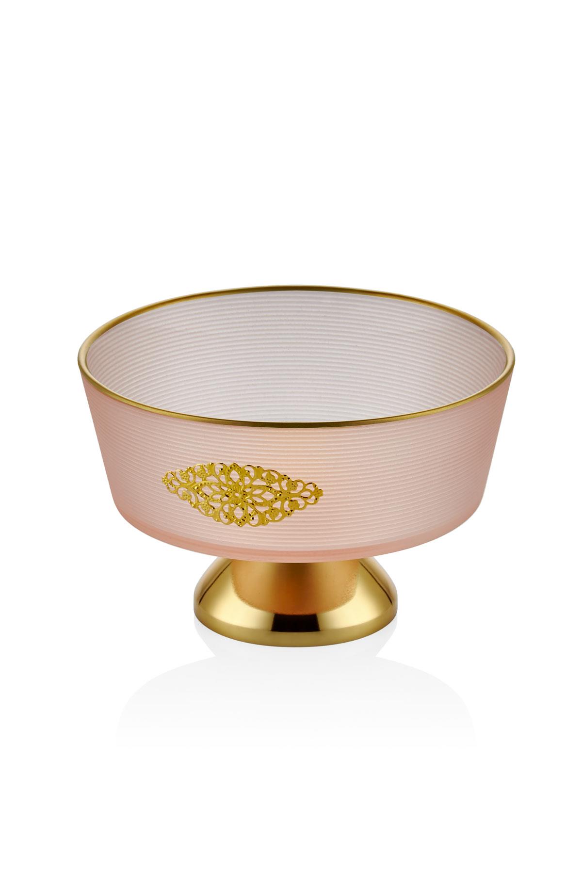 Metal Ayaklı Kase 3lü Pembe 13*13*8,5 Cm Metal Ayaklı Kase 3lü Pembe 13*13*8,5 Cm