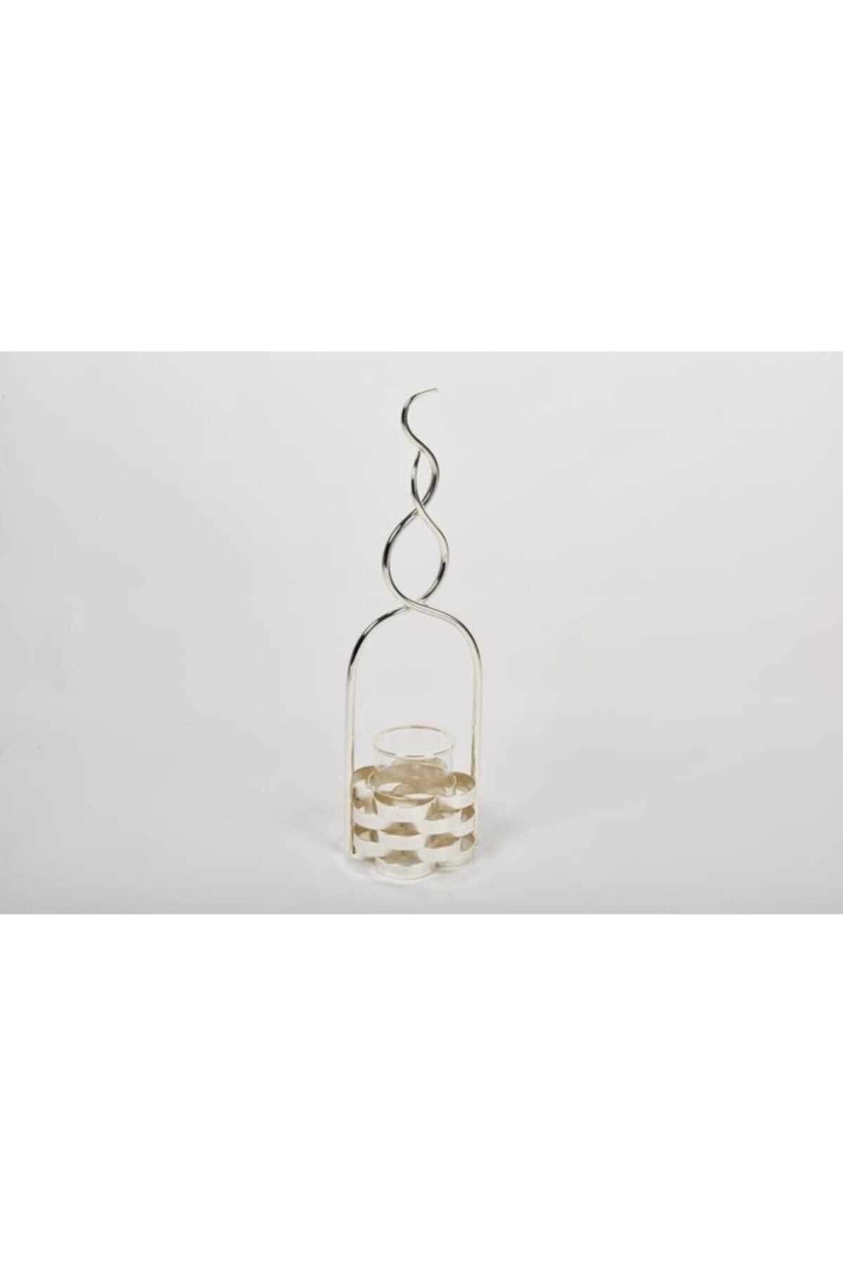 Seta Steel Mumluk Flames Sılver Küçük 60X18X18 Cm Seta Steel Mumluk Flames Sılver Küçük 60X18X18 Cm