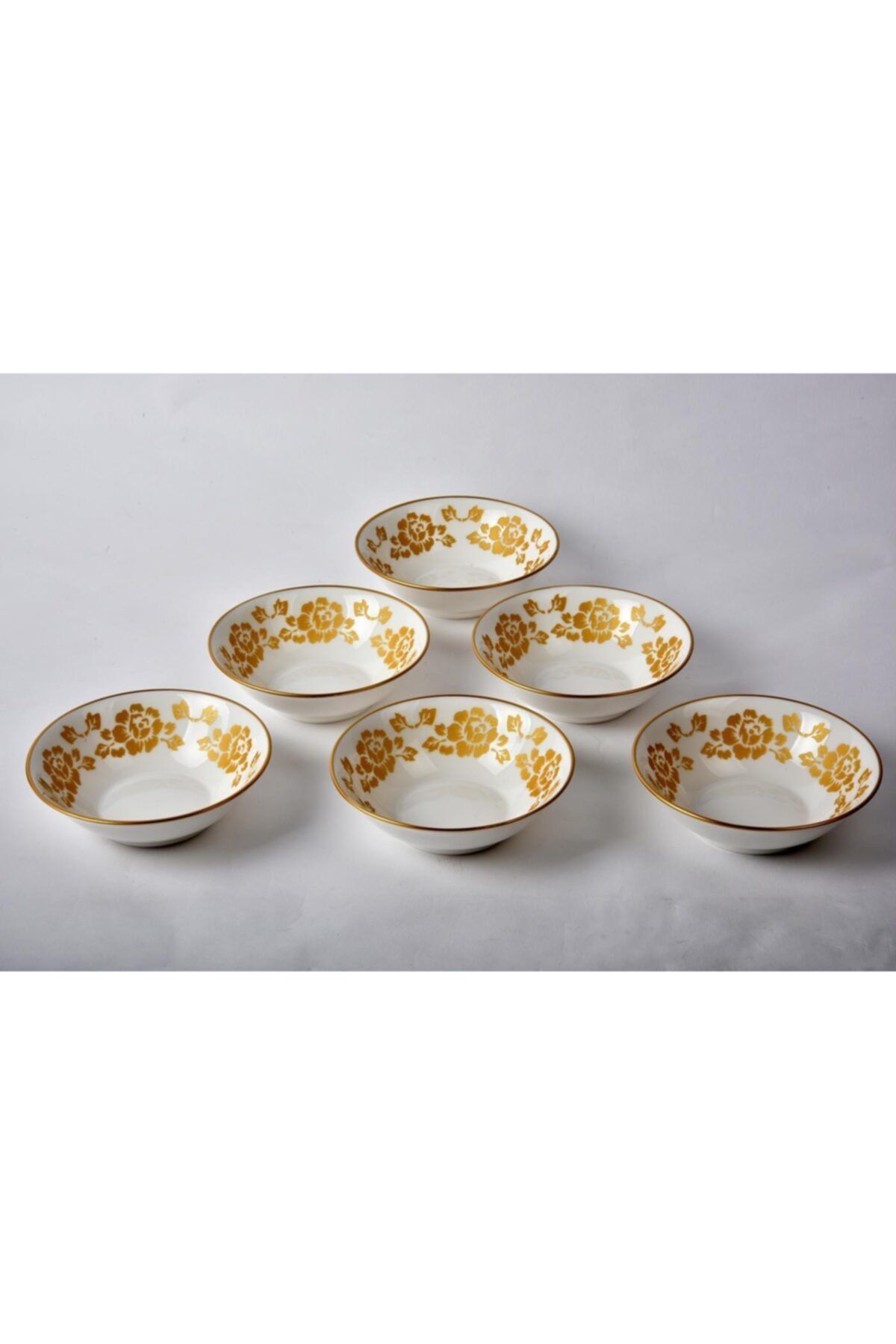 Seta Bone Chına Kase 6 Lı Set Gül Altın Seta Bone Chına Kase 6 Lı Set Gül Altın