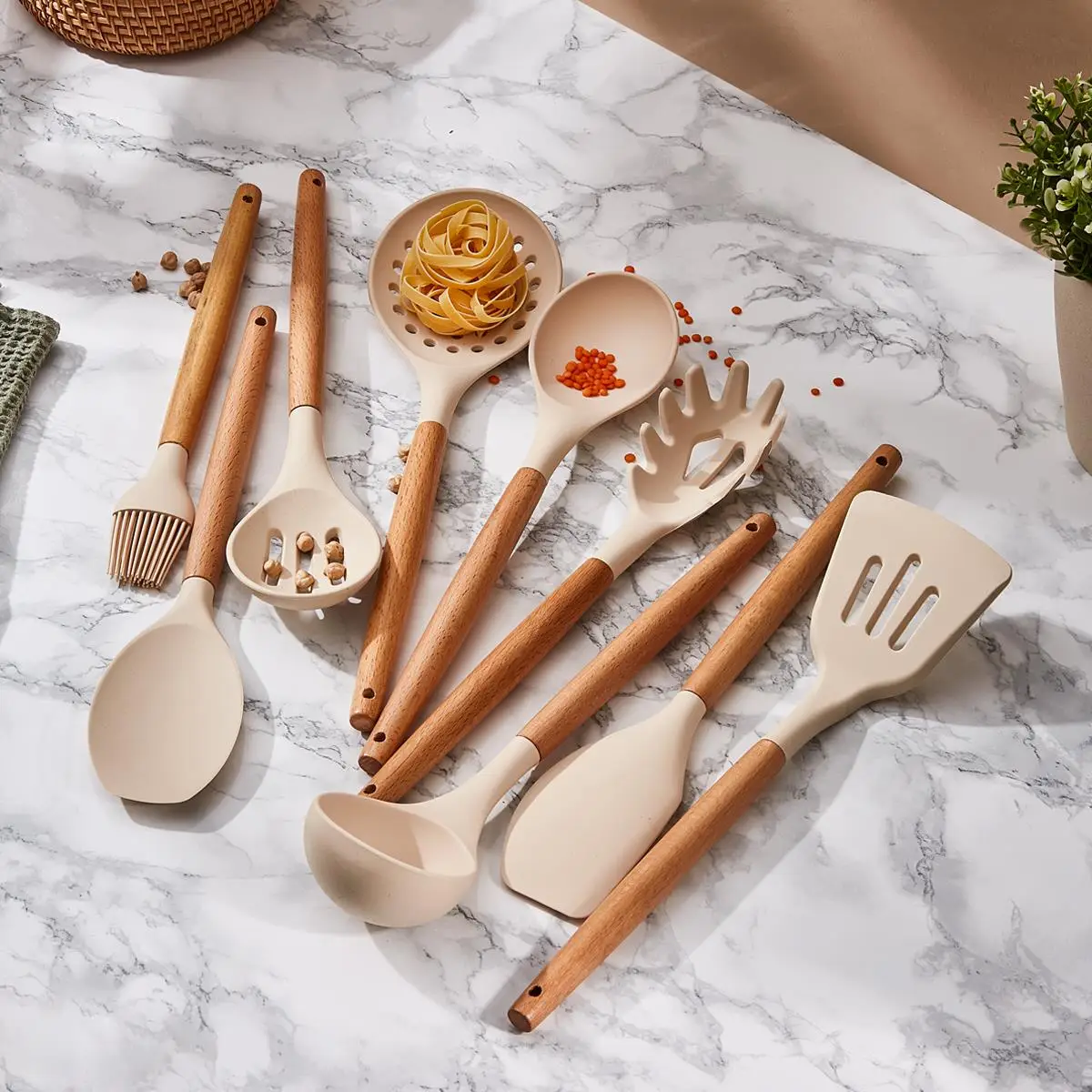 Aryıldız Sanda 10 Parça Yemek Hazırlık Servis Seti - Utensil Set Aryıldız Sanda 10 Parça Yemek Hazırlık Servis Seti - Utensil Set