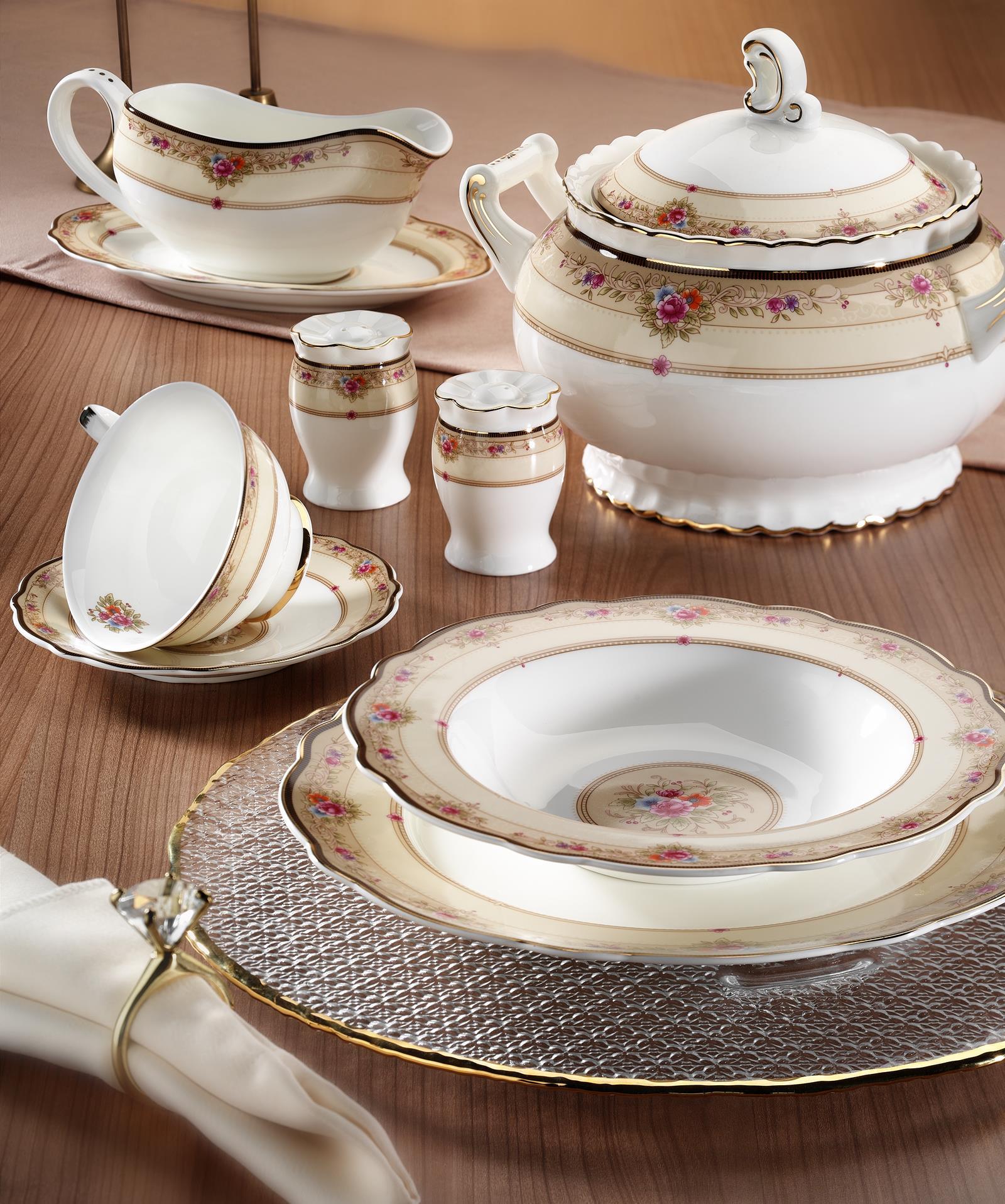 Aryıldız Yemek Tk Bone Round Porselen 84 Prç 30024 Aryıldız Yemek Tk Bone Round Porselen 84 Prç 30024