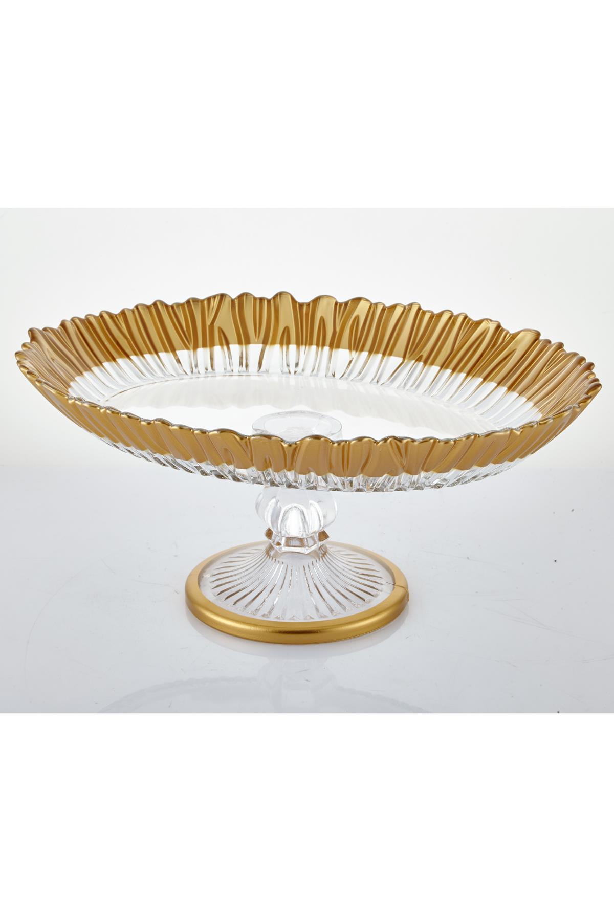 Ayaklı Oval Sunumluk Tabağı 24*33*14 Cm Ayaklı Oval Sunumluk Tabağı 24*33*14 Cm