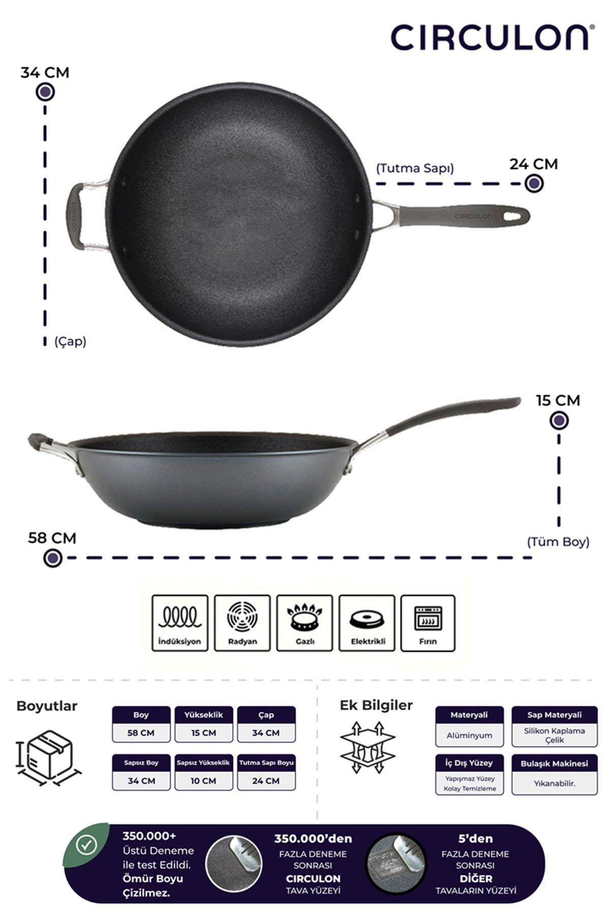 Circulon 34 Cm Wok Tava Circulon 34 Cm Wok Tava