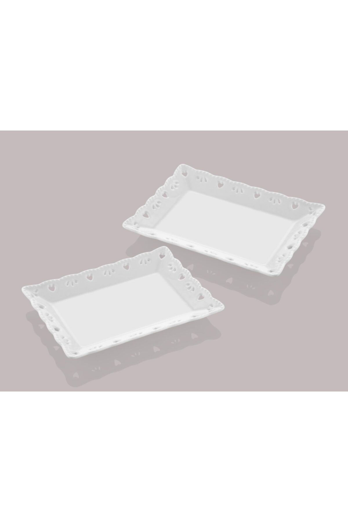 Seta Doıly Kayık Tabak 2 Li S 20X15X2Cm Seta Doıly Kayık Tabak 2 Li S 20X15X2Cm