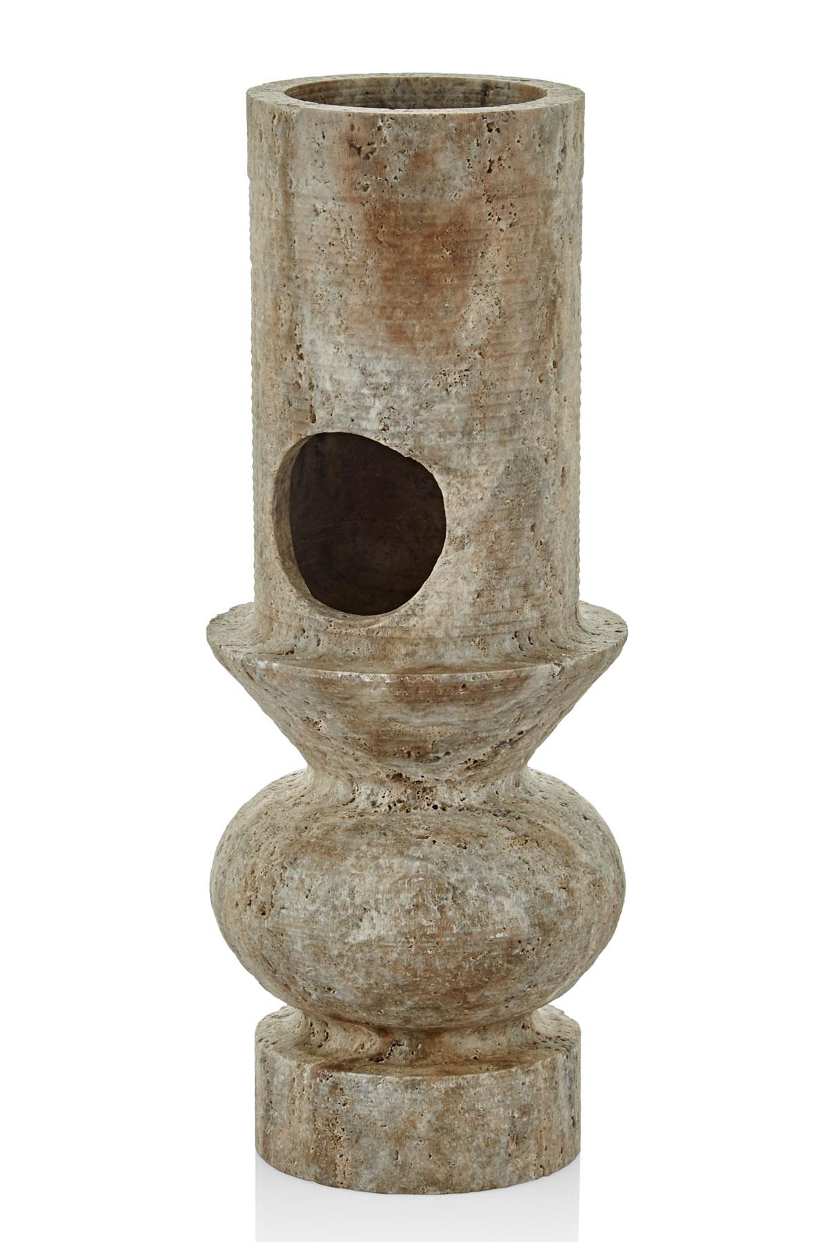 Evza Mermer Slıced Gri Traverten Buhurdanlık 12*12*30 Cm Evza Mermer Slıced Gri Traverten Buhurdanlık 12*12*30 Cm