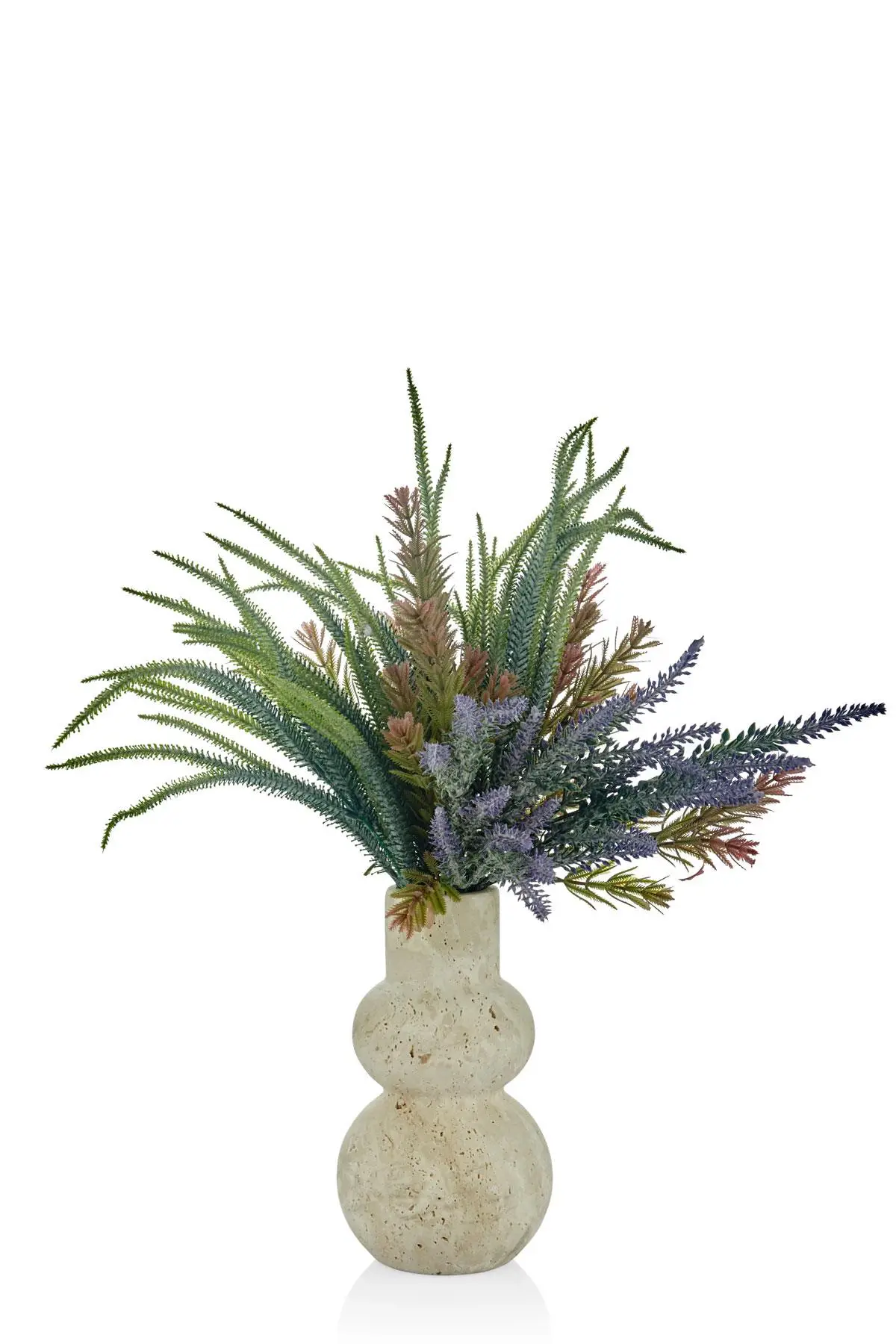 Evza Mermer Traverten Knotty Vazo 12*12*21 Cm Evza Mermer Traverten Knotty Vazo 12*12*21 Cm