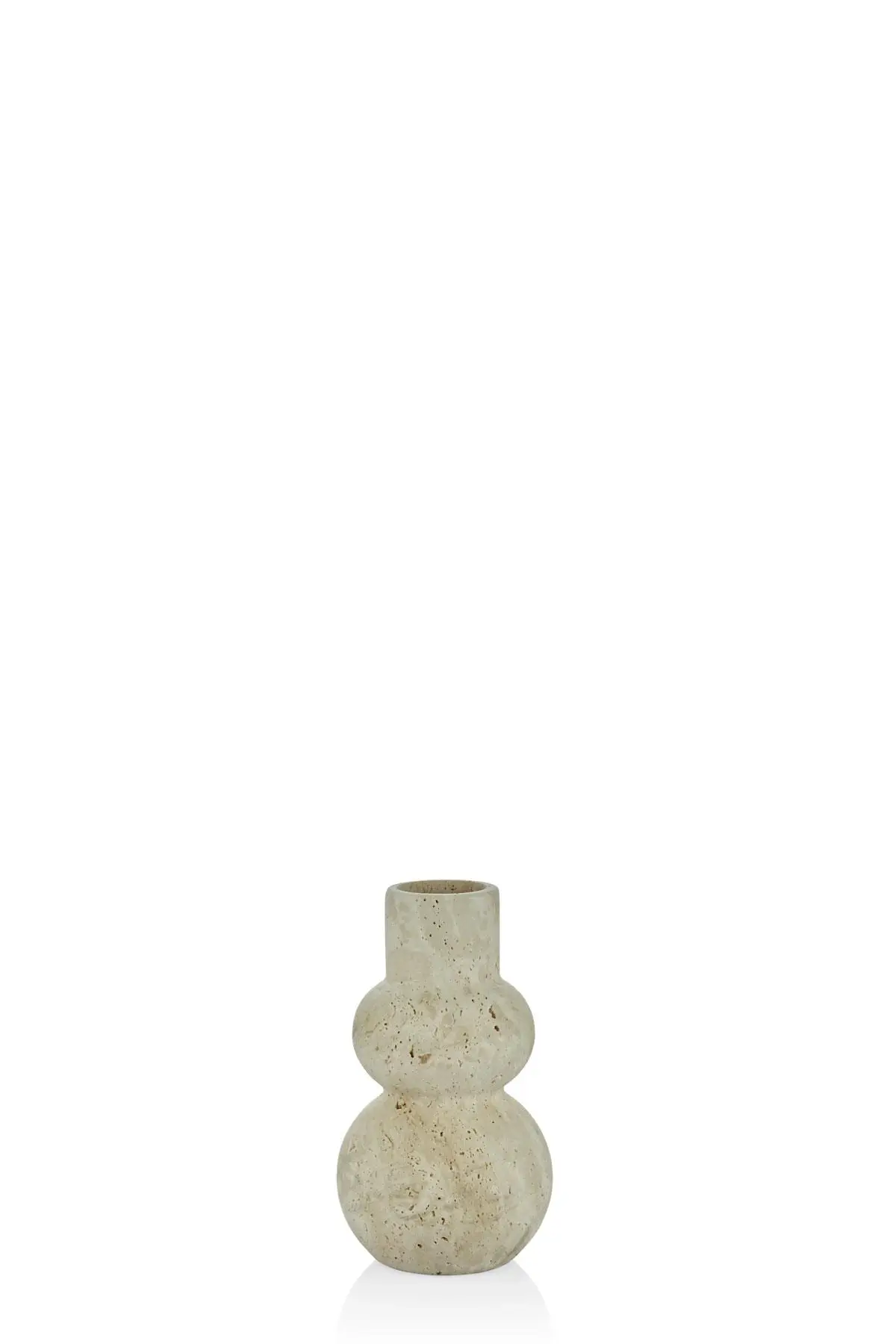 Evza Mermer Traverten Knotty Vazo 12*12*21 Cm Evza Mermer Traverten Knotty Vazo 12*12*21 Cm