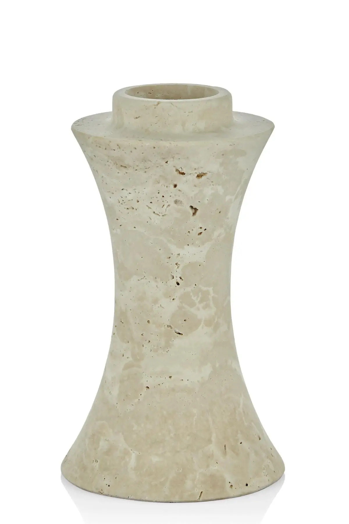 Evza Mermer Traverten Elegant Vazo 13*13*23 Cm Evza Mermer Traverten Elegant Vazo 13*13*23 Cm