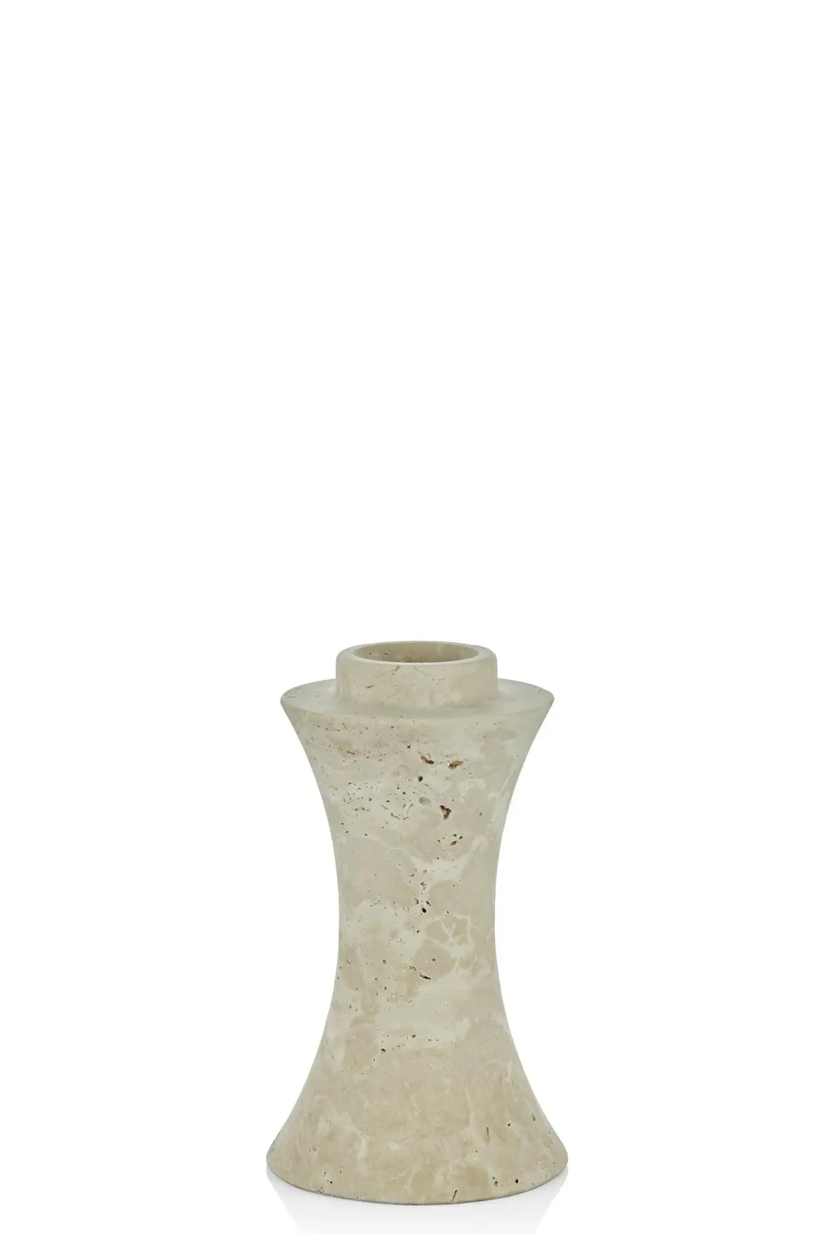 Evza Mermer Traverten Elegant Vazo 13*13*23 Cm Evza Mermer Traverten Elegant Vazo 13*13*23 Cm