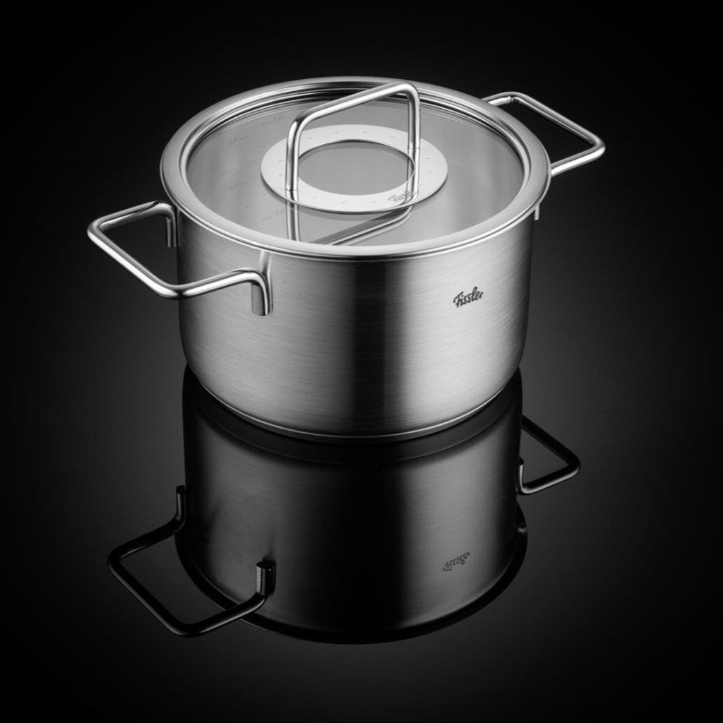 Fissler Pure Collection 8 Parça Cam Kapak Çelik Tencere Seti Fissler Pure Collection 8 Parça Cam Kapak Çelik Tencere Seti