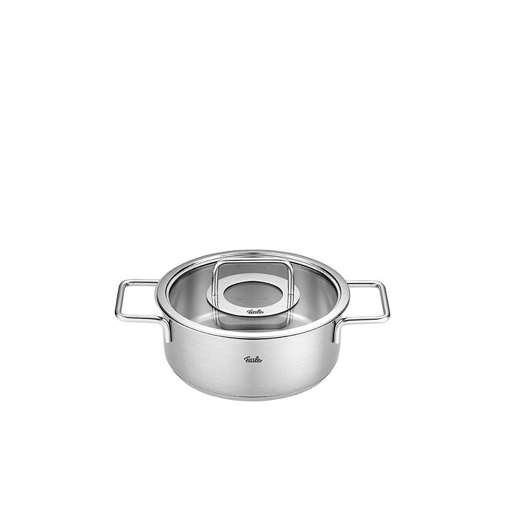 Fissler Pure Collection 8 Parça Cam Kapak Çelik Tencere Seti Fissler Pure Collection 8 Parça Cam Kapak Çelik Tencere Seti