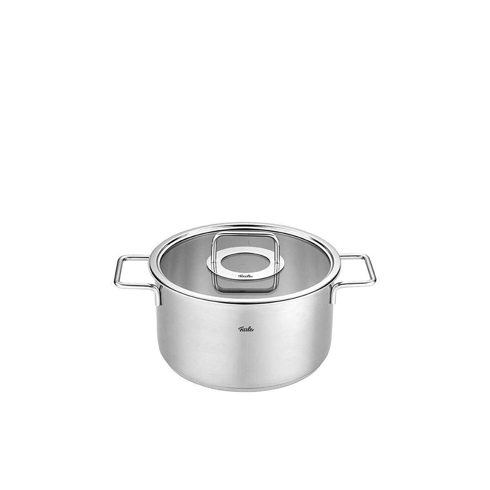 Fissler Pure Collection 8 Parça Cam Kapak Çelik Tencere Seti Fissler Pure Collection 8 Parça Cam Kapak Çelik Tencere Seti