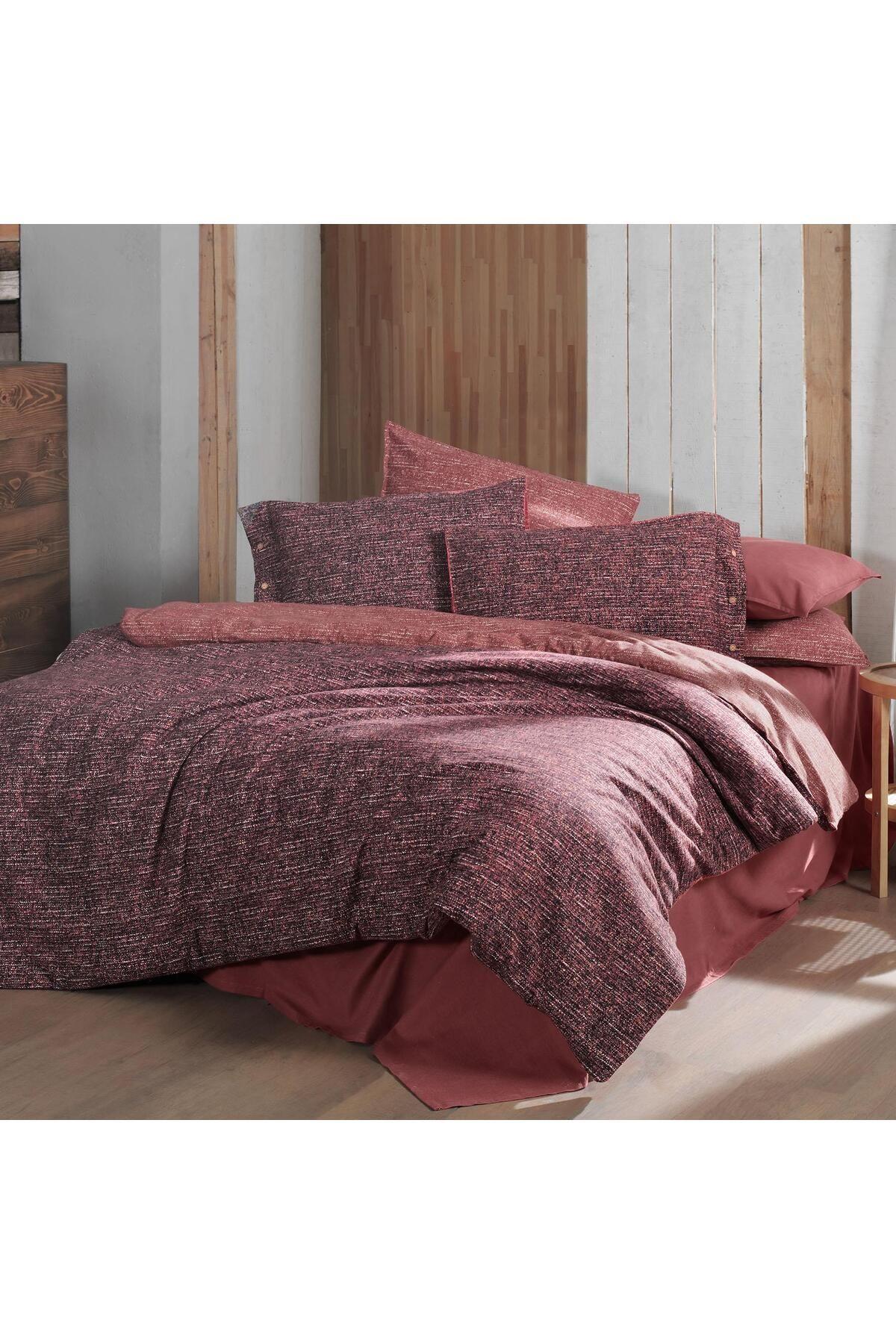 Glamis Tek Kişilik %100 Pamuk Flanel (Pazen) Nevresim Takımı Bordo Glamis Tek Kişilik %100 Pamuk Flanel (Pazen) Nevresim Takımı Bordo