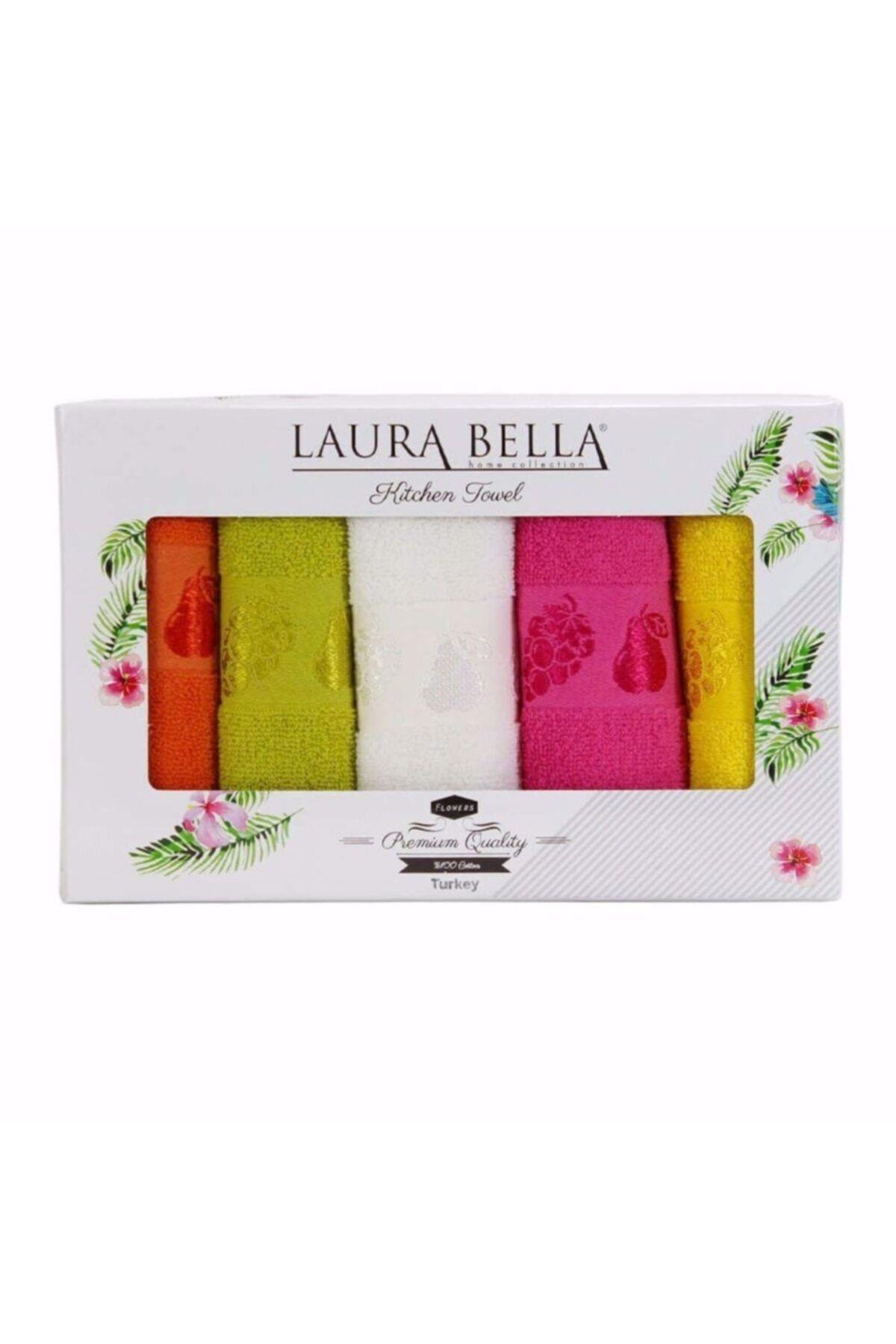 Laura Bella Fruit Premium 5 li Havlu Seti 30*50cm Laura Bella Fruit Premium 5 li Havlu Seti 30*50cm