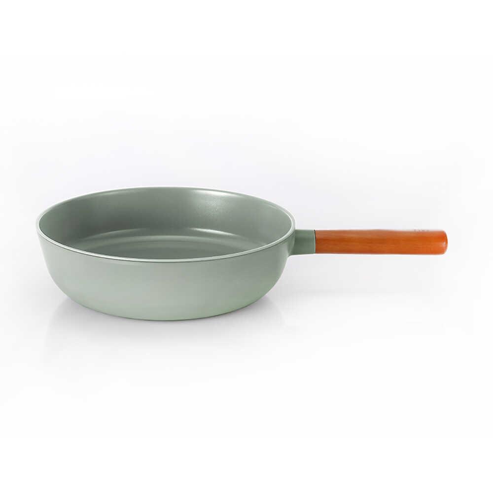 Neoflam Fika Alüminyum Döküm Wok Tava 26Cm Gri Neoflam Fika Alüminyum Döküm Wok Tava 26Cm Gri