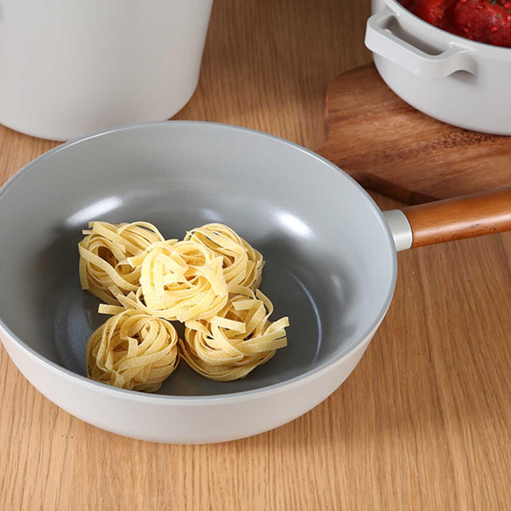 Neoflam Fika Alüminyum Döküm Wok Tava 26Cm Gri Neoflam Fika Alüminyum Döküm Wok Tava 26Cm Gri