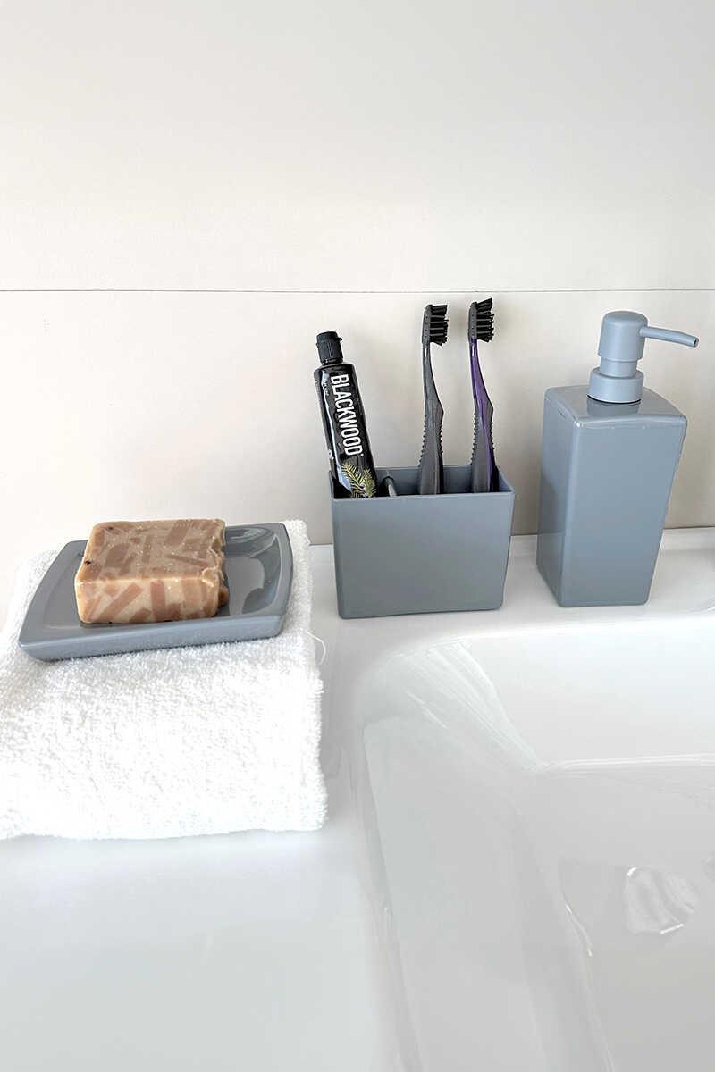 Primanova Biga Banyo Seti Gri Primanova Biga Banyo Seti Gri