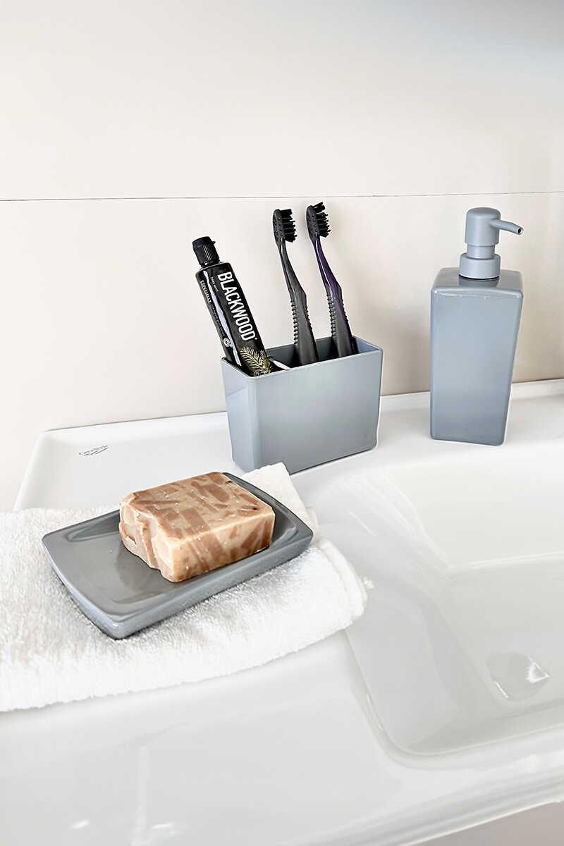 Primanova Biga Banyo Seti Gri Primanova Biga Banyo Seti Gri
