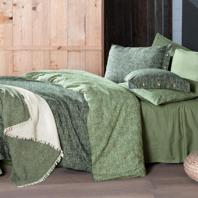 Sarev Glamis King Size (Battal Boy) %100 Pamuk Flanel (Pazen) Nevresim Takımı Yeşil Sarev Glamis King Size (Battal Boy) %100 Pamuk Flanel (Pazen) Nevresim Takımı Yeşil