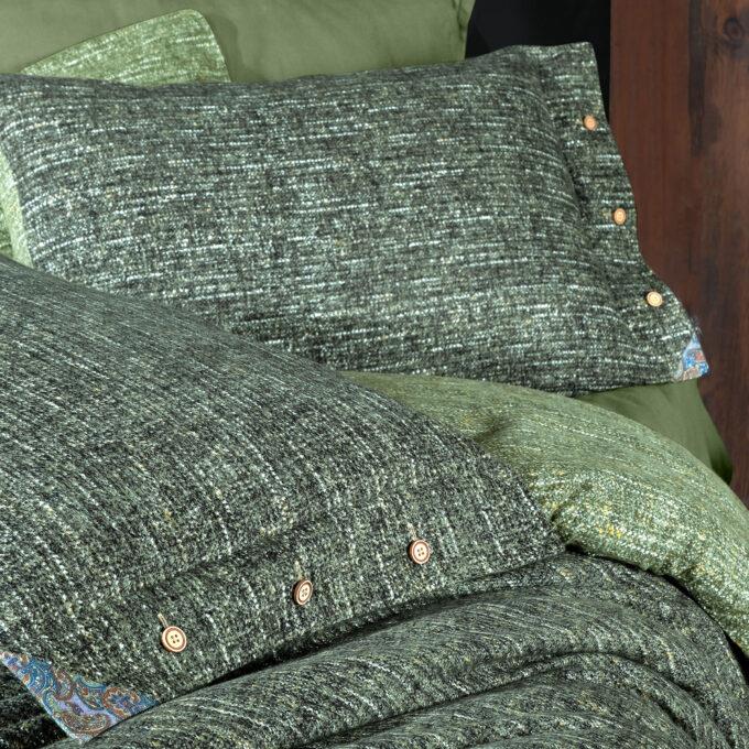 Sarev Glamis King Size (Battal Boy) %100 Pamuk Flanel (Pazen) Nevresim Takımı Yeşil Sarev Glamis King Size (Battal Boy) %100 Pamuk Flanel (Pazen) Nevresim Takımı Yeşil