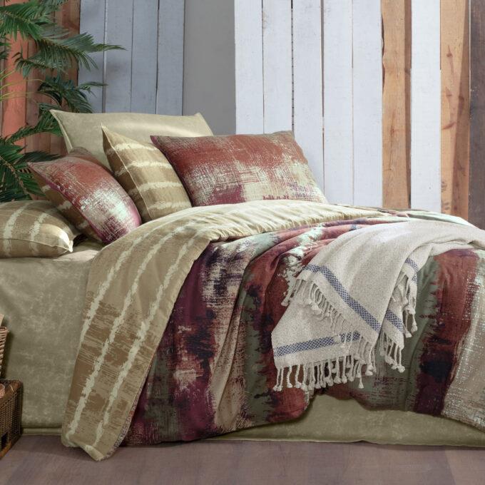 Sarev Mondrian King Size (Battal Boy) %100 Pamuk Flanel (Pazen) Nevresim Takımı Bej Sarev Mondrian King Size (Battal Boy) %100 Pamuk Flanel (Pazen) Nevresim Takımı Bej