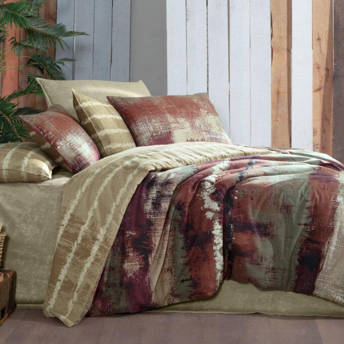 Sarev Mondrian King Size (Battal Boy) %100 Pamuk Flanel (Pazen) Nevresim Takımı Bej Sarev Mondrian King Size (Battal Boy) %100 Pamuk Flanel (Pazen) Nevresim Takımı Bej