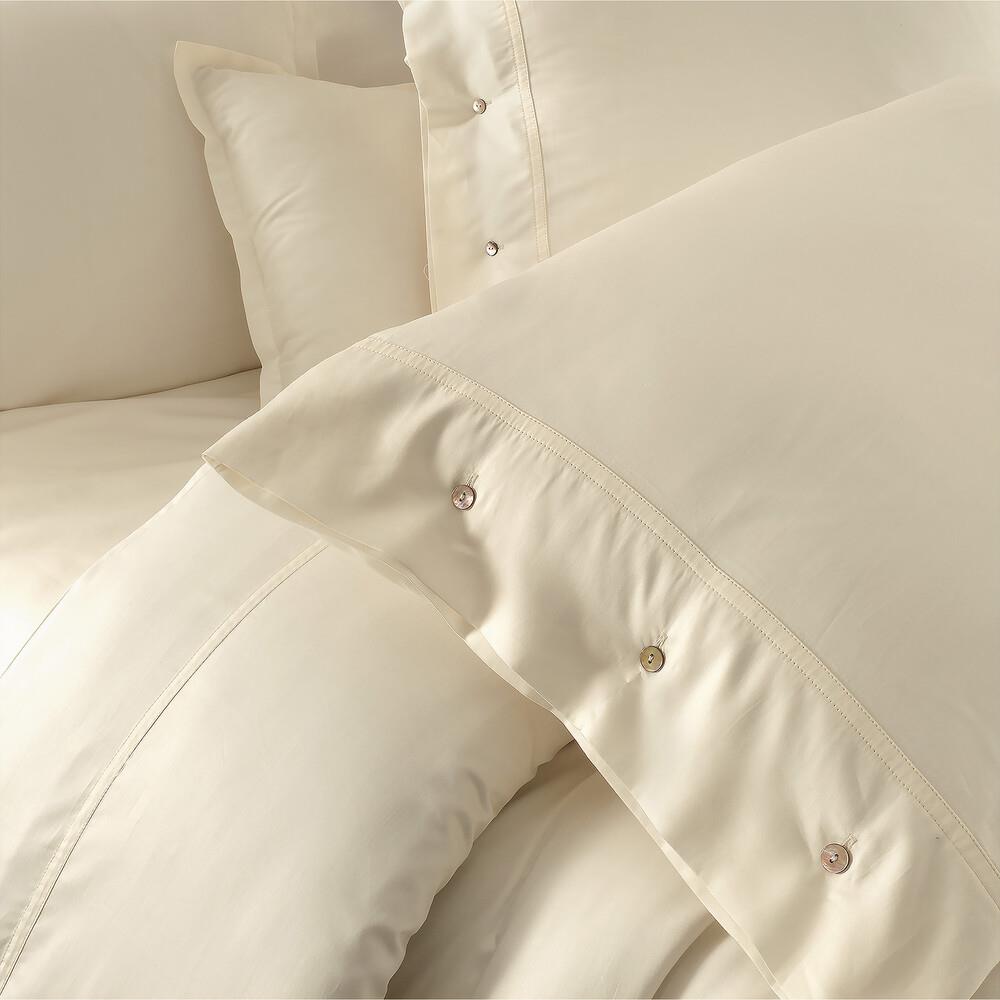 Sarev Monochrome %100 Pamuk Saten Yastık Kılıfı Cream Sarev Monochrome %100 Pamuk Saten Yastık Kılıfı Cream