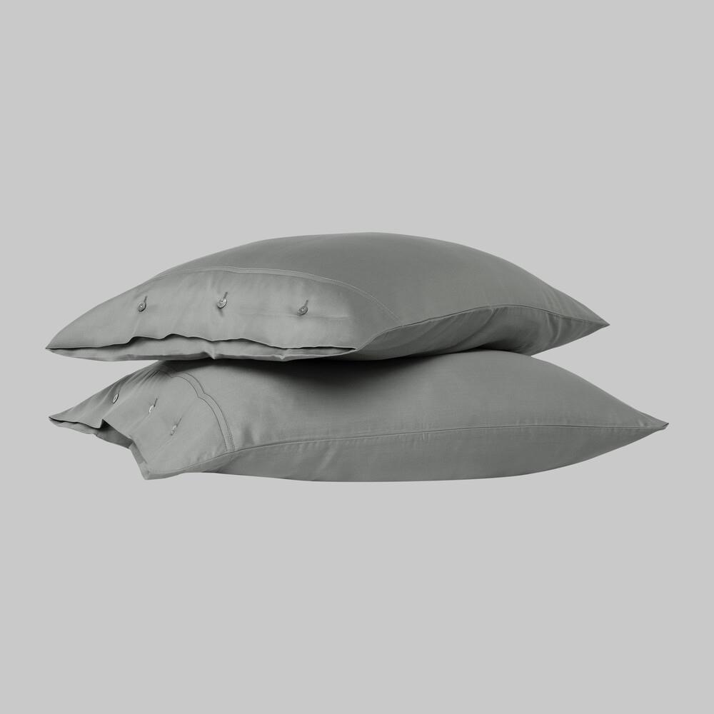 Sarev Monochrome %100 Pamuk Saten Yastık Kılıfı Gray Sarev Monochrome %100 Pamuk Saten Yastık Kılıfı Gray