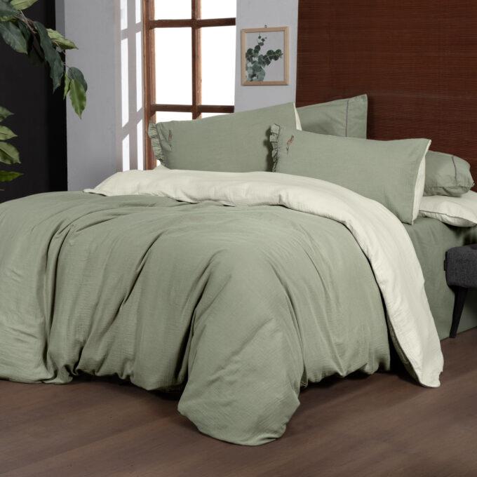 Sarev Mood Comfort Kenyon Çift Kişilik Nevresim Takımı Yeşil Sarev Mood Comfort Kenyon Çift Kişilik Nevresim Takımı Yeşil