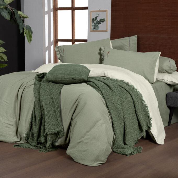 Sarev Mood Comfort Kenyon Çift Kişilik Nevresim Takımı Yeşil Sarev Mood Comfort Kenyon Çift Kişilik Nevresim Takımı Yeşil