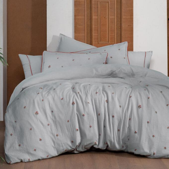 Sarev Plana Gri King Size %100 Pamuk Mood Comfort Nevresim Takımı Sarev Plana Gri King Size %100 Pamuk Mood Comfort Nevresim Takımı