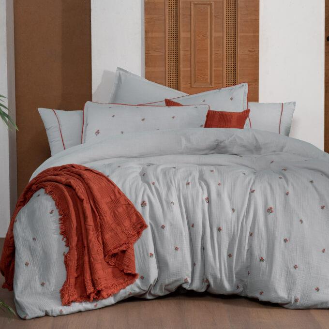 Sarev Plana Gri King Size %100 Pamuk Mood Comfort Nevresim Takımı Sarev Plana Gri King Size %100 Pamuk Mood Comfort Nevresim Takımı