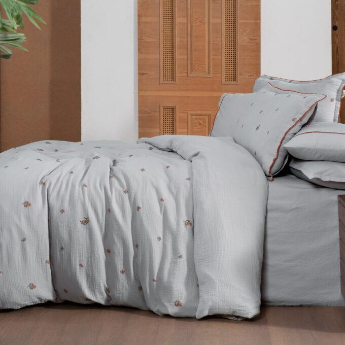 Sarev Plana Gri King Size %100 Pamuk Mood Comfort Nevresim Takımı Sarev Plana Gri King Size %100 Pamuk Mood Comfort Nevresim Takımı
