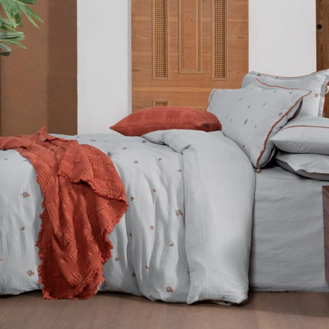 Sarev Plana Gri King Size %100 Pamuk Mood Comfort Nevresim Takımı Sarev Plana Gri King Size %100 Pamuk Mood Comfort Nevresim Takımı