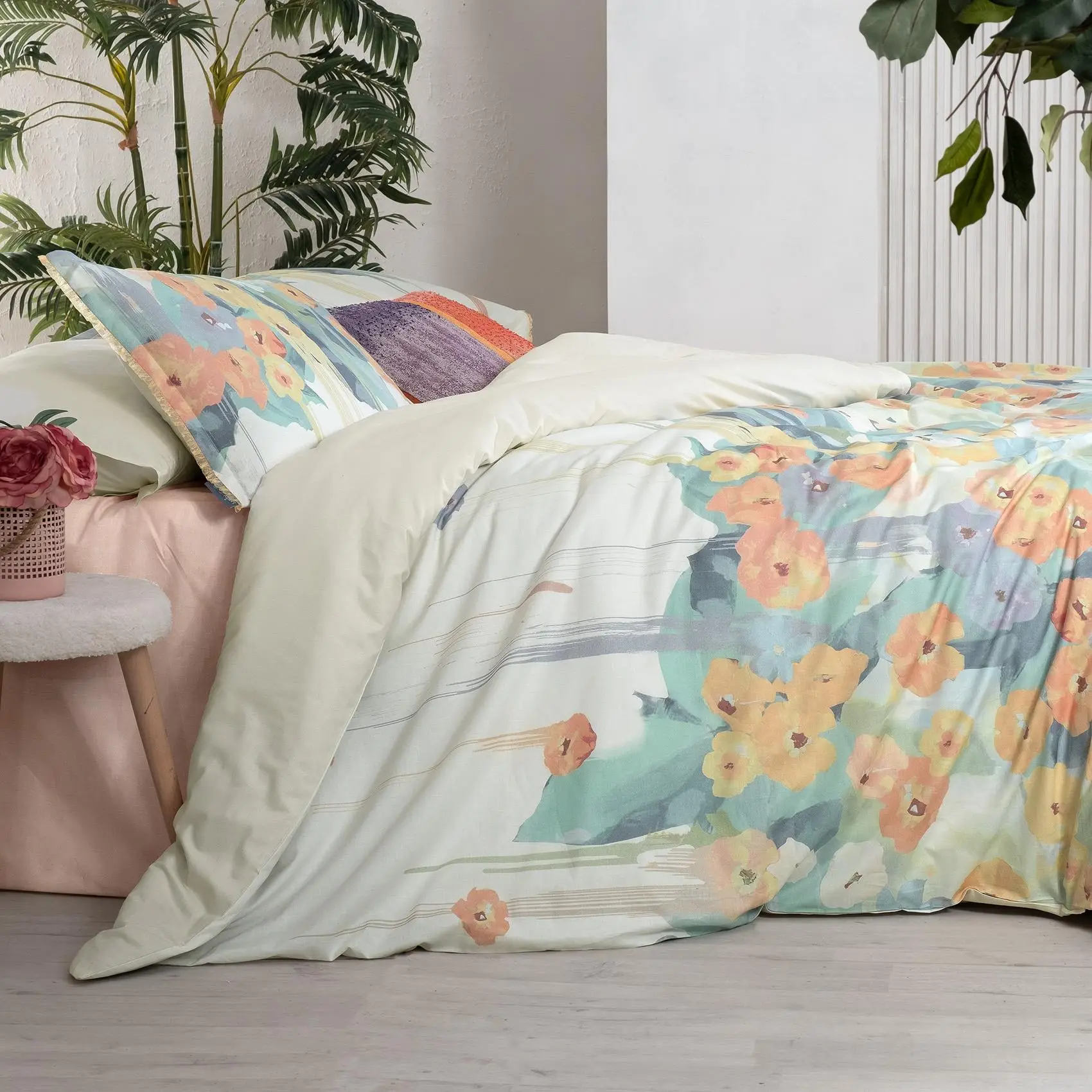 Sarev Romy Multicolor King Size (Battal Boy) %100 Pamuk Nevresim Takımı Sarev Romy Multicolor King Size (Battal Boy) %100 Pamuk Nevresim Takımı