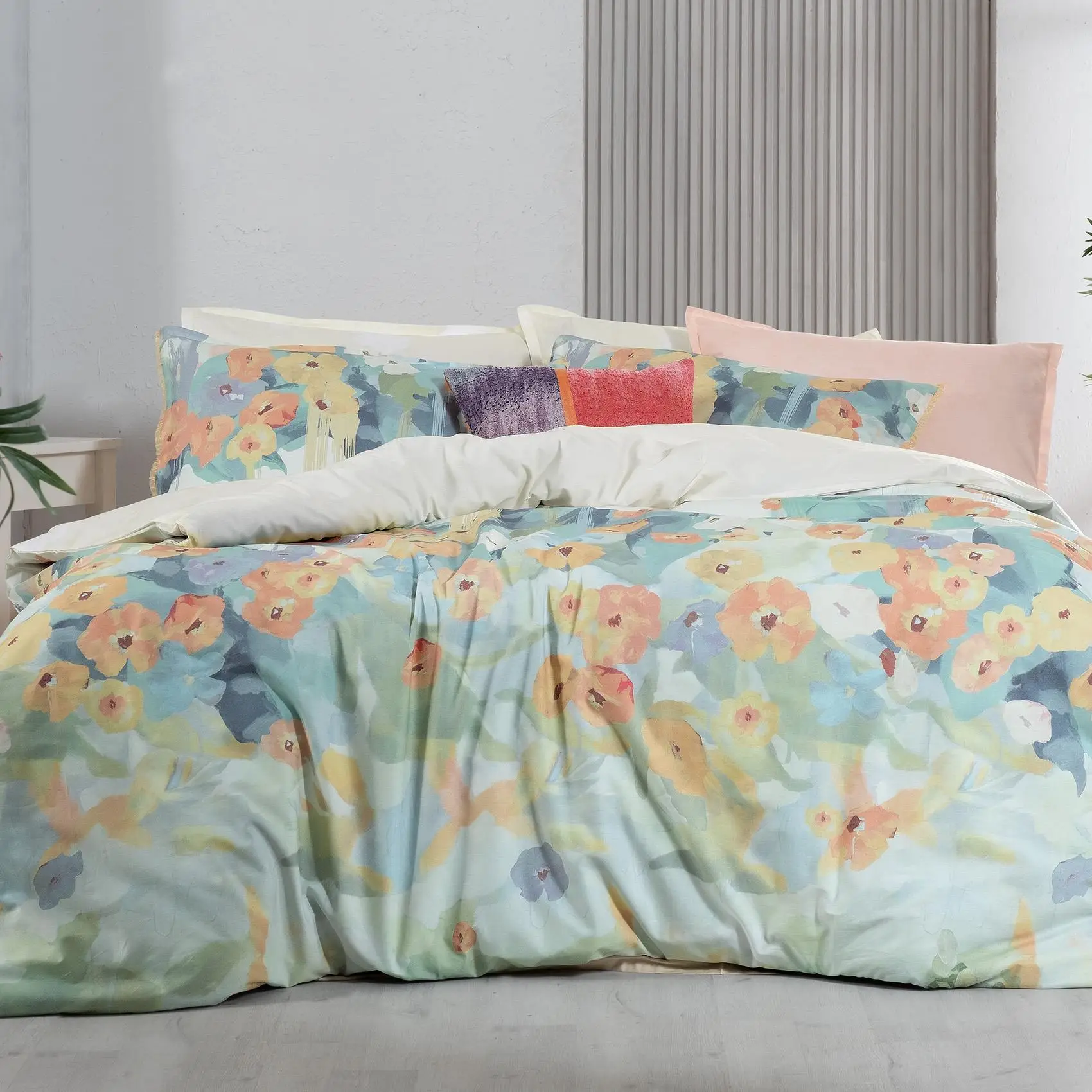 Sarev Romy Multicolor Tek Kişilik %100 Pamuk Nevresim Takımı Sarev Romy Multicolor Tek Kişilik %100 Pamuk Nevresim Takımı
