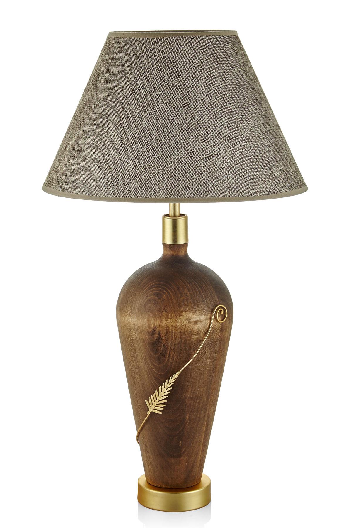 Seta Tel Yapraklı Ahşap Abajur Uzun 31*31*62 Cm Seta Tel Yapraklı Ahşap Abajur Uzun 31*31*62 Cm