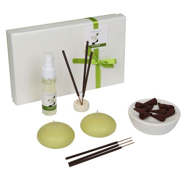 Seta Aroma Kokuluk Set 2Li Mum Tütsü Jasmıne 25*11*8Cm Seta Aroma Kokuluk Set 2Li Mum Tütsü Jasmıne 25*11*8Cm