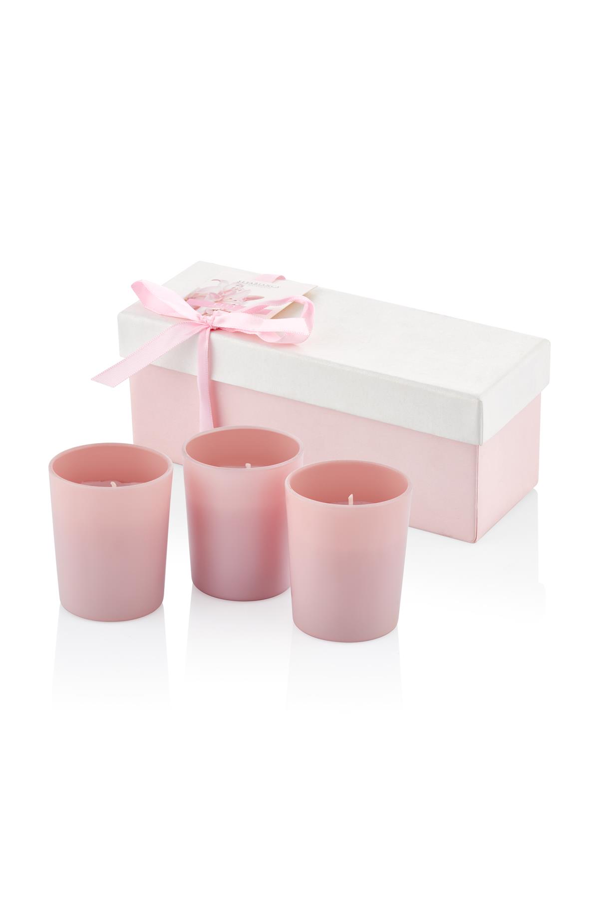 Seta Aroma Mum Kokulu Cam Kutu 3Lü Lıly 18.4*7*7.5Cm Seta Aroma Mum Kokulu Cam Kutu 3Lü Lıly 18.4*7*7.5Cm