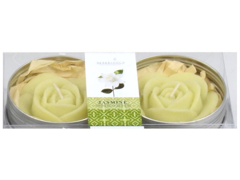 Seta Aroma Mum Kokulu Metal Güllü 2Li Jasmıne 17*8.5*4Cm Seta Aroma Mum Kokulu Metal Güllü 2Li Jasmıne 17*8.5*4Cm