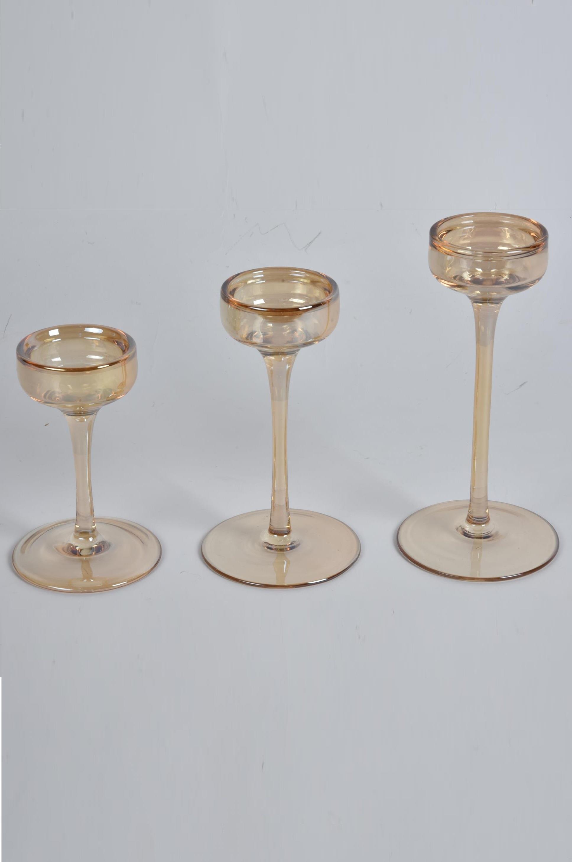 Seta Crystal Amber 3Lü Mumluk Set 24*21*17 Cm Seta Crystal Amber 3Lü Mumluk Set 24*21*17 Cm