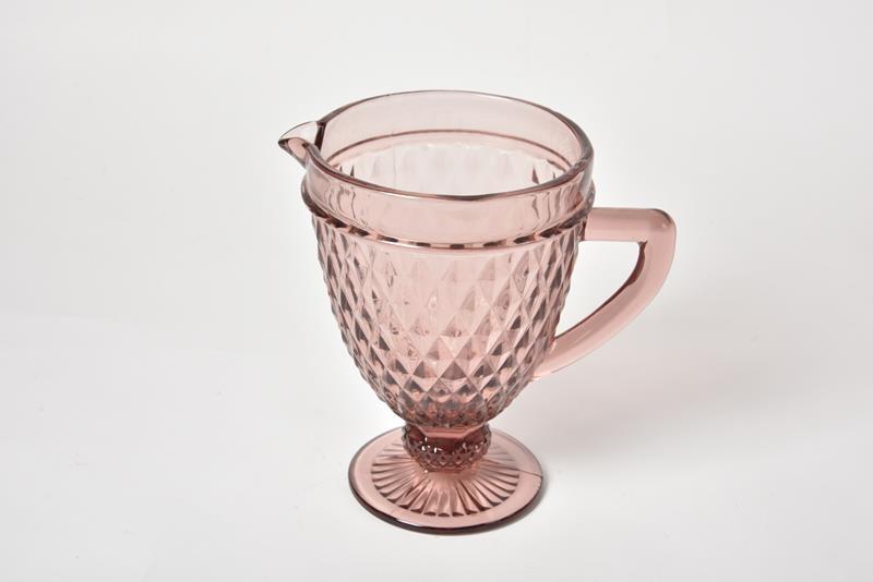 Seta Crystal Colors Sürahi İnce Desen Pembe 14*21*20 Cm Seta Crystal Colors Sürahi İnce Desen Pembe 14*21*20 Cm