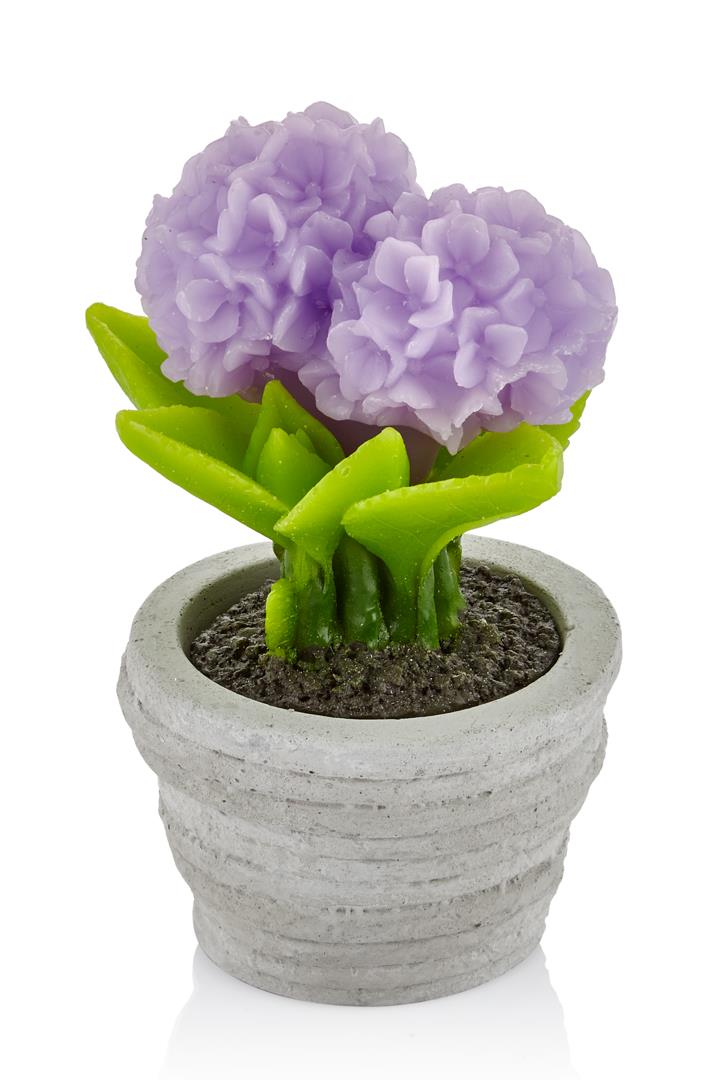 Seta Fun Candle Led Saksı Çiçek Lila Büyük H16 D9Cm Seta Fun Candle Led Saksı Çiçek Lila Büyük H16 D9Cm