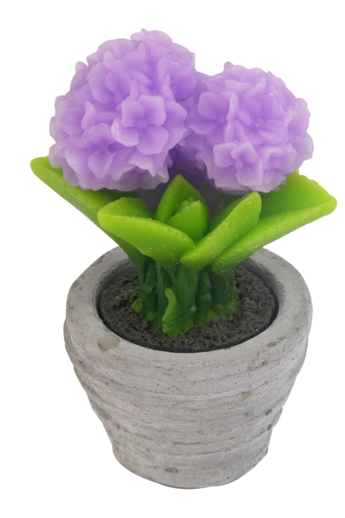 Seta Fun Candle Led Saksı Çiçek Lila Küçük H13 D7Cm Seta Fun Candle Led Saksı Çiçek Lila Küçük H13 D7Cm