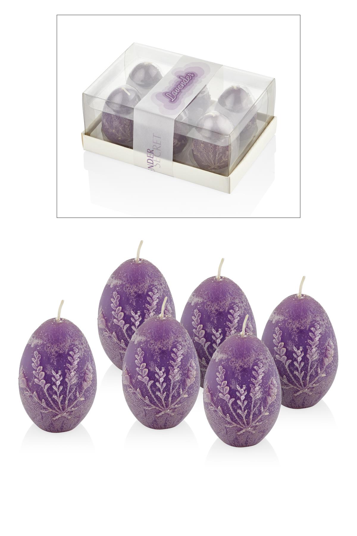 Seta Fun Candle Mum Tealıght Kokulu Yumurta Lavanta 6Lı Seta Fun Candle Mum Tealıght Kokulu Yumurta Lavanta 6Lı