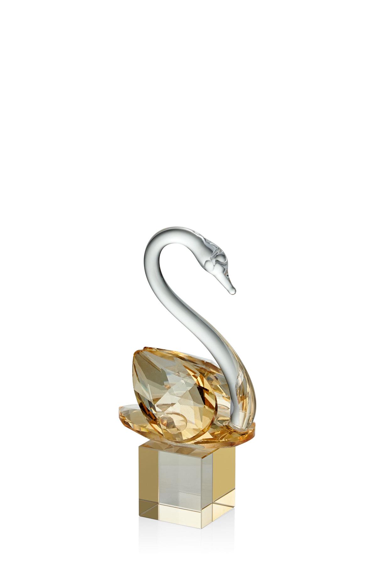 Seta Kristal Küp Kaideli Kuğu Amber 5*7*12 Cm Seta Kristal Küp Kaideli Kuğu Amber 5*7*12 Cm
