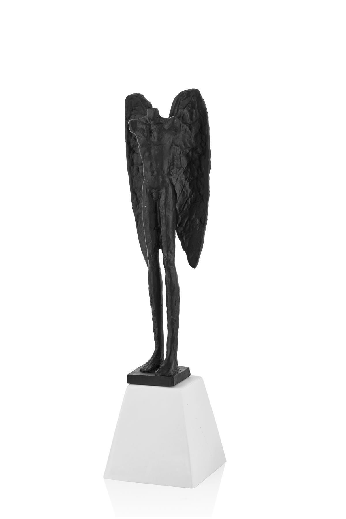*Seta Pa Polyresın Metal Görünümlü Kanatlı Figür Siyah 9,5*9,5*37,5 Cm *Seta Pa Polyresın Metal Görünümlü Kanatlı Figür Siyah 9,5*9,5*37,5 Cm