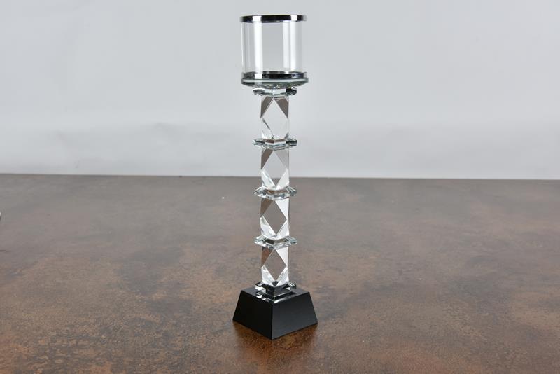 Seta Shine Cubes Camlı Şamdan-L 28*7 Cm Seta Shine Cubes Camlı Şamdan-L 28*7 Cm