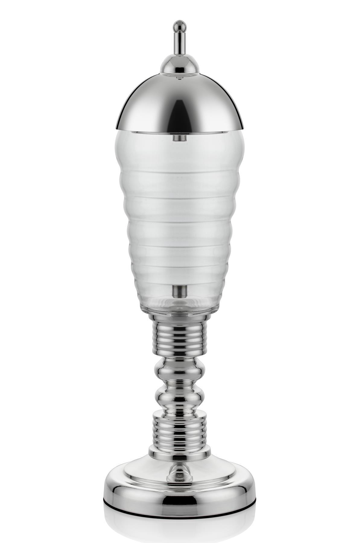 Seta Steel Şekerlik Lınes Bombe Kapak Uzun Sılver Byk 48 Cm Seta Steel Şekerlik Lınes Bombe Kapak Uzun Sılver Byk 48 Cm